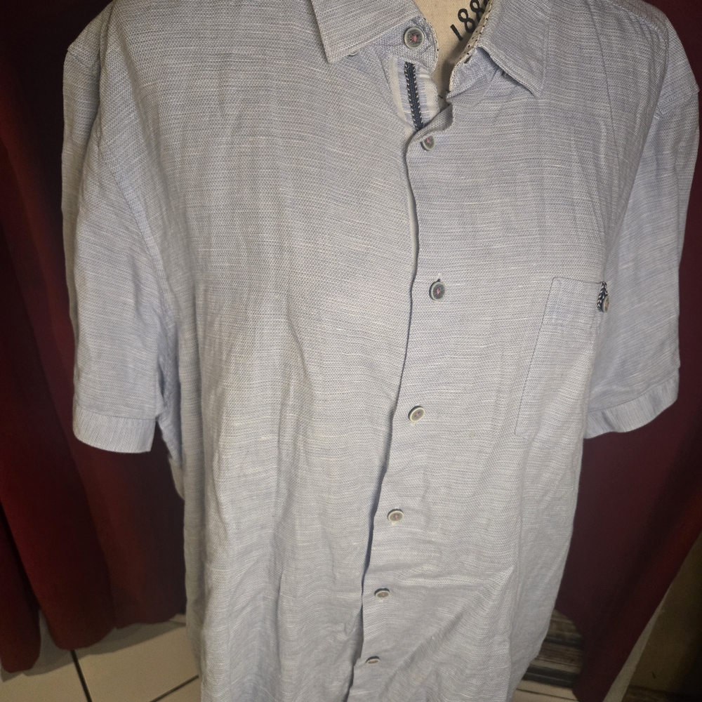 Ted Baker Blue and White Patterned Shirt